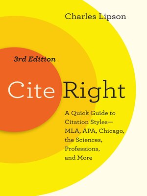 cover image of Cite Right